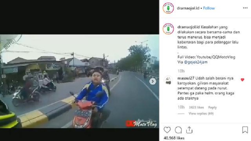 3 Bahaya Berkendara Melawan Arus, dari Pidana Sampai Hilang Nyawa! berkendara melawan arus 002