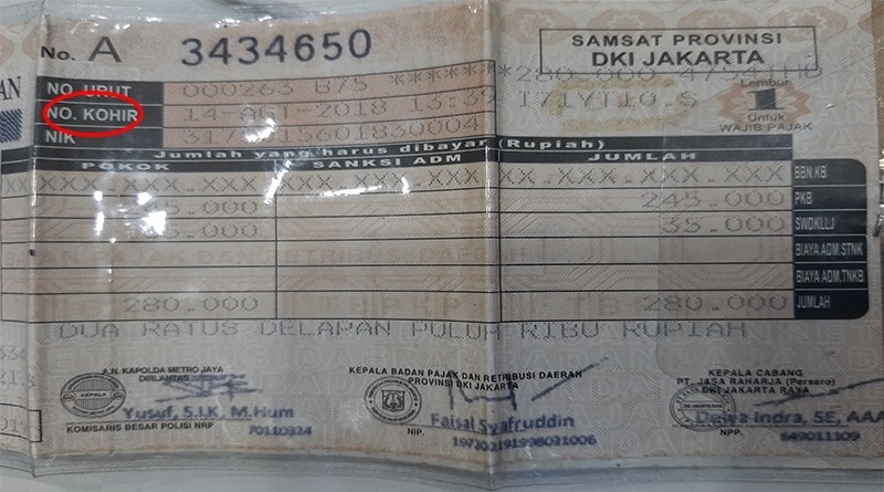 Wajib Tahu! Inilah 10 Singkatan yang Ada di STNK