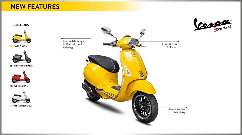 Vespa Sprint i-get 150 ABS, Nyaman Dipakai Sehari-hari Warna Vespa Sprint 150 i-get ABS