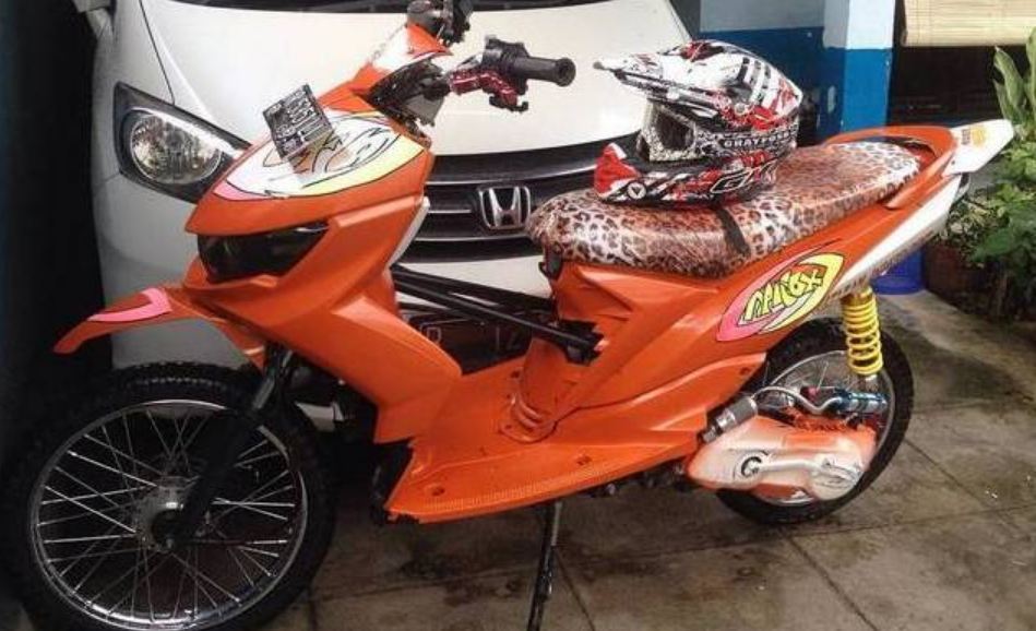 ✔️13++ Informasi tentang Modifikasi motor mio pake stang trail - Lengkap 6 Modifikasi mengubah warna motor