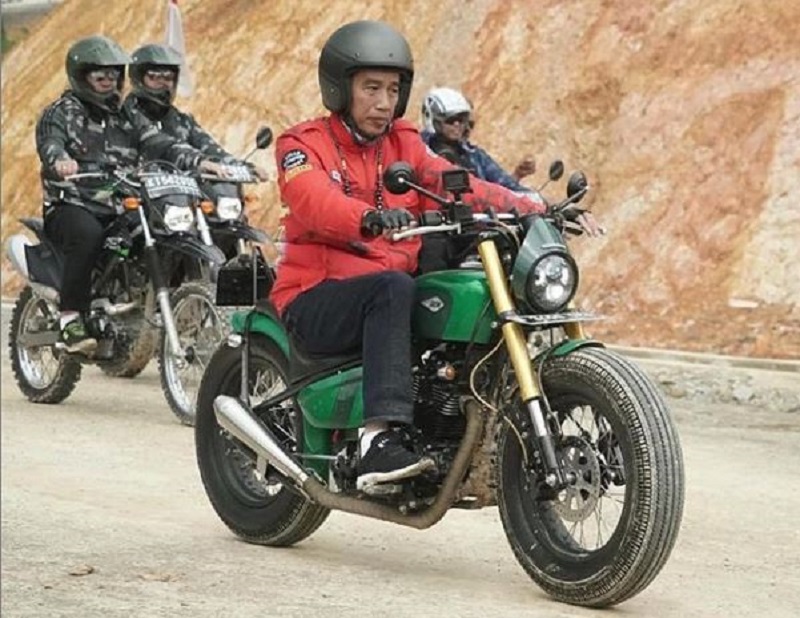 Spesifikasi Motor Jokowi Ketika Blusukan di Kalimantan, W175 Chopper! spesifikasi motor jokowi