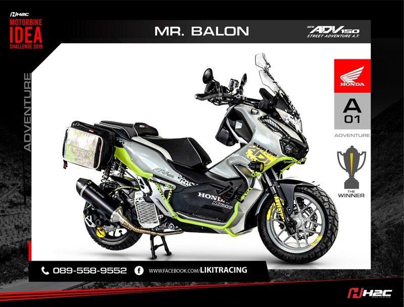 3 Inspirasi Modifikasi Honda ADV 150 Ala Thailand Inspirasi Modifikasi Honda ADV150 Ala Offroad 003