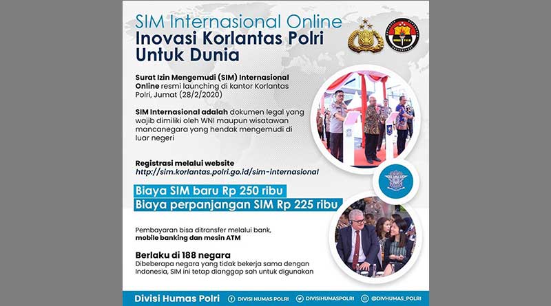 Gunakan Sistem Online, Ini Tarif Pembuatan SIM Internasional pembuatan-sim-internasional