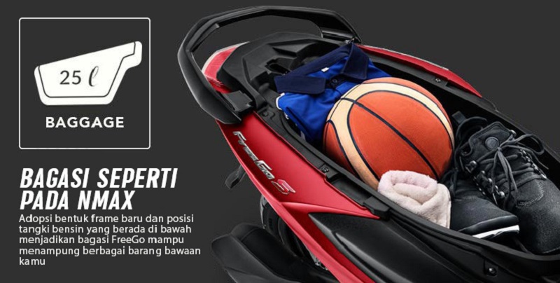 5 Kelebihan Yamaha Freego yang Tidak Dipunya Vario 125 bagasi freego