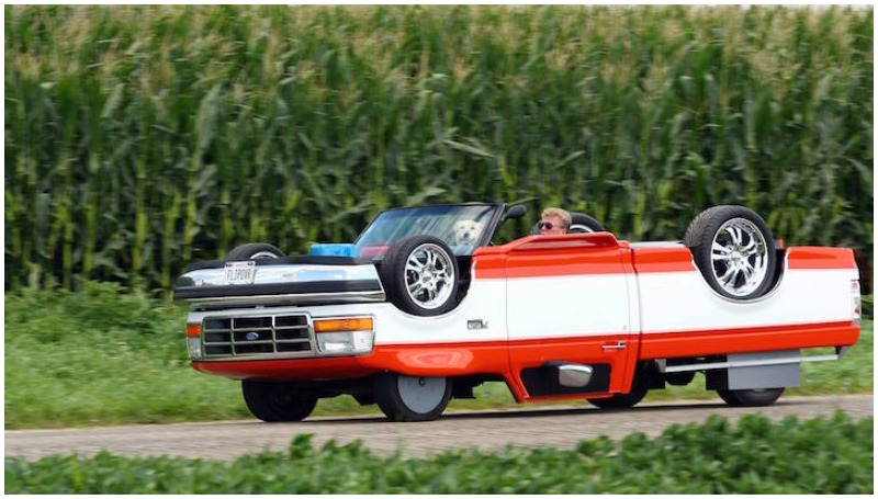 10 Mobil Terunik di Dunia, Mana yang Jadi Pilihanmu? Ford Upside Down