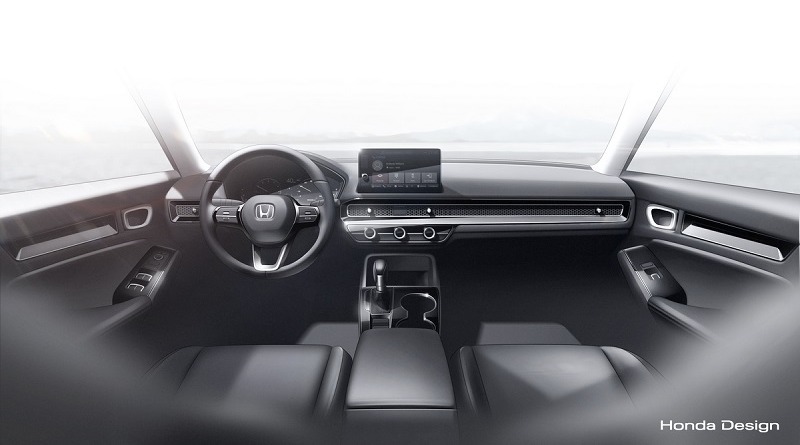 Sosok Honda Civic Model 2022 Terkuak, Begini Penampakannya interior honda civic model 2022