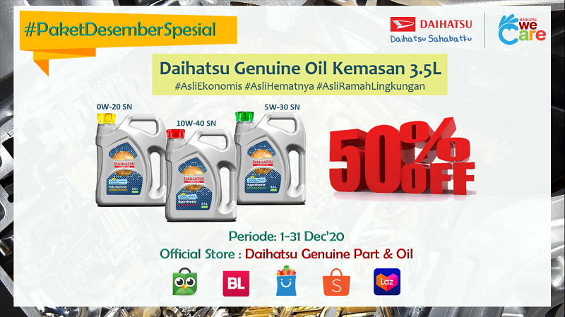 Daihatsu Genuine Oil Kini Punya Kemasan 3,5 Liter Daihatsu Genuine Oil 3,5 liter