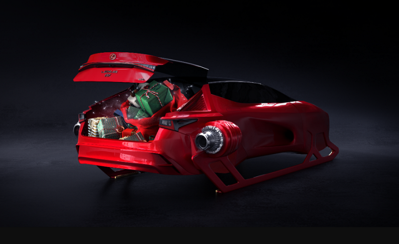 Lexus Punya Tunggangan Baru Untuk Sinterklas Lexus HX Sleigh Concept, kendaraan sinterklas