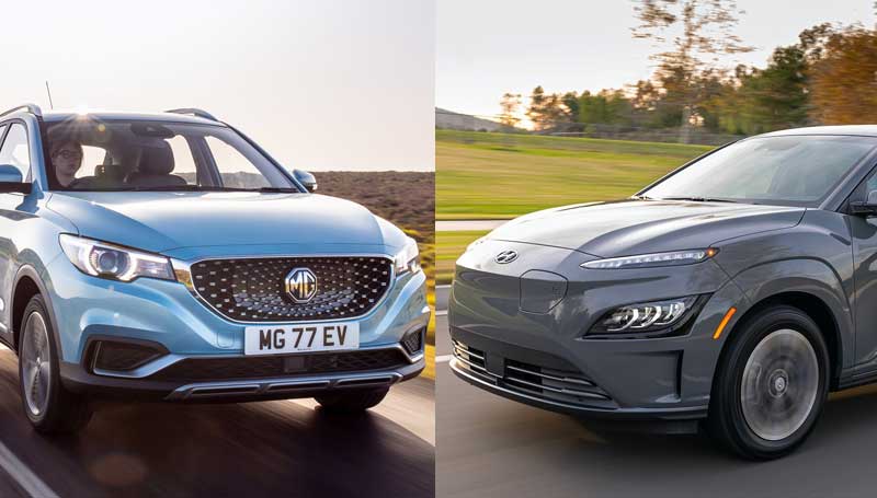 Komparasi Hyundai Kona Electric dengan MG ZS EV komparasi hyundai kona electric dengan MG ZS EV