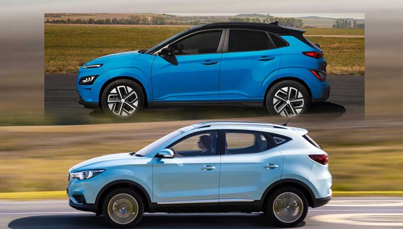 Komparasi Hyundai Kona Electric dengan MG ZS EV komparasi hyundai kona electric dengan MG ZS EV