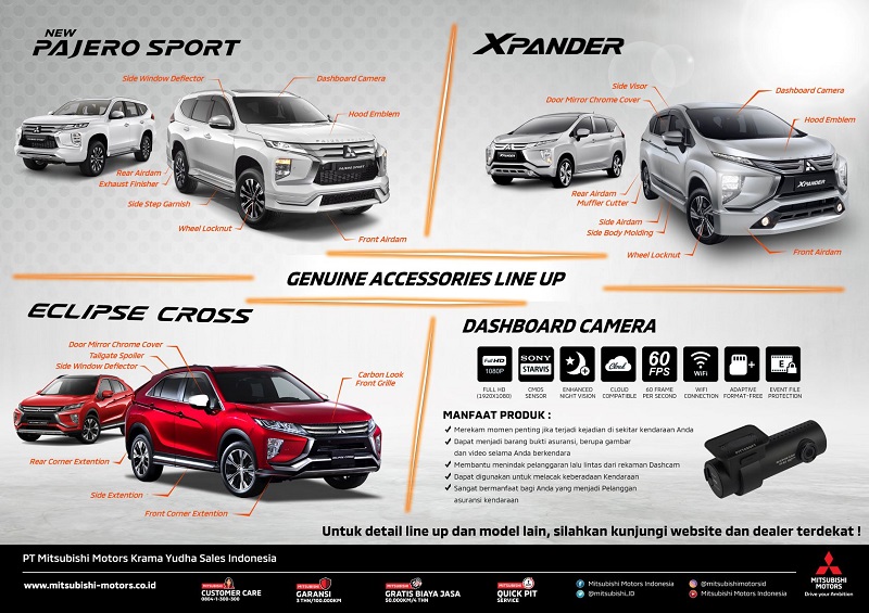 Aksesori Mitsubishi Genuine Umbar Diskon Aksesori Mitsubishi
