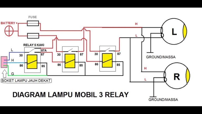Skema Pemasangan Relay Lampu Mobil: Langkah Demi Langkah