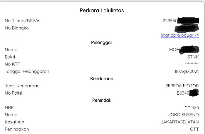 Ini Cara Cek Denda Tilang Via Online, Mudah! cara cek denda tilang