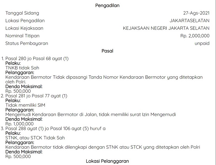 Ini Cara Cek Denda Tilang Via Online, Mudah! cara cek denda tilang