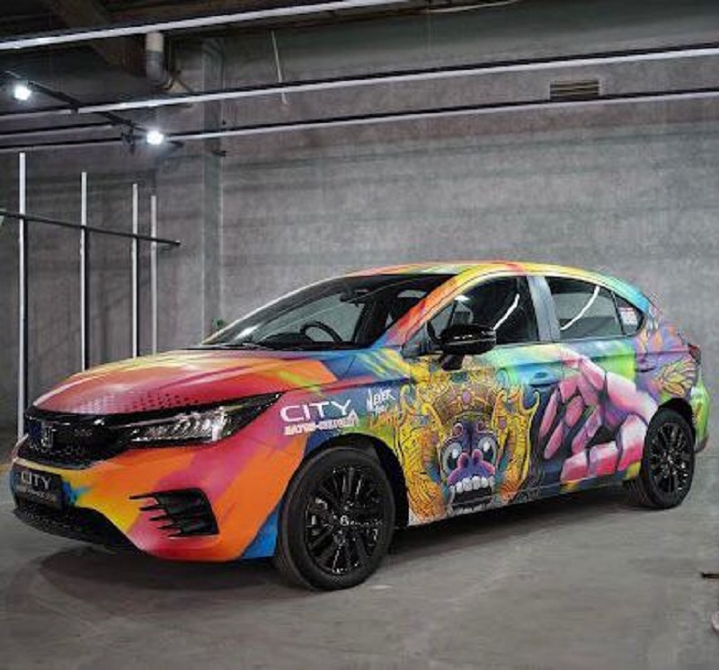Modifikasi Honda City Hatchback RS, Berlabur Grafity Modifikasi Honda City Hatchback RS
