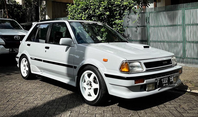 Starlet Turbo Look EP71, Modifikasi Ala Mahasiswa toyota starlet turbo look ep71 - tampak depan