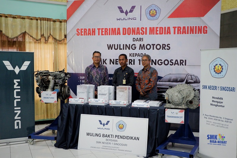 Wuling Bakti Pendidikan, Kasih 1 Unit Cortez S ke SMK Wuling bakti pendidikan