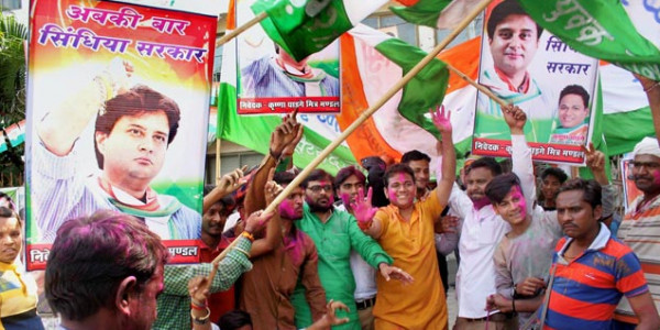 Congress Wins Mungaoli , leads in Kolaras