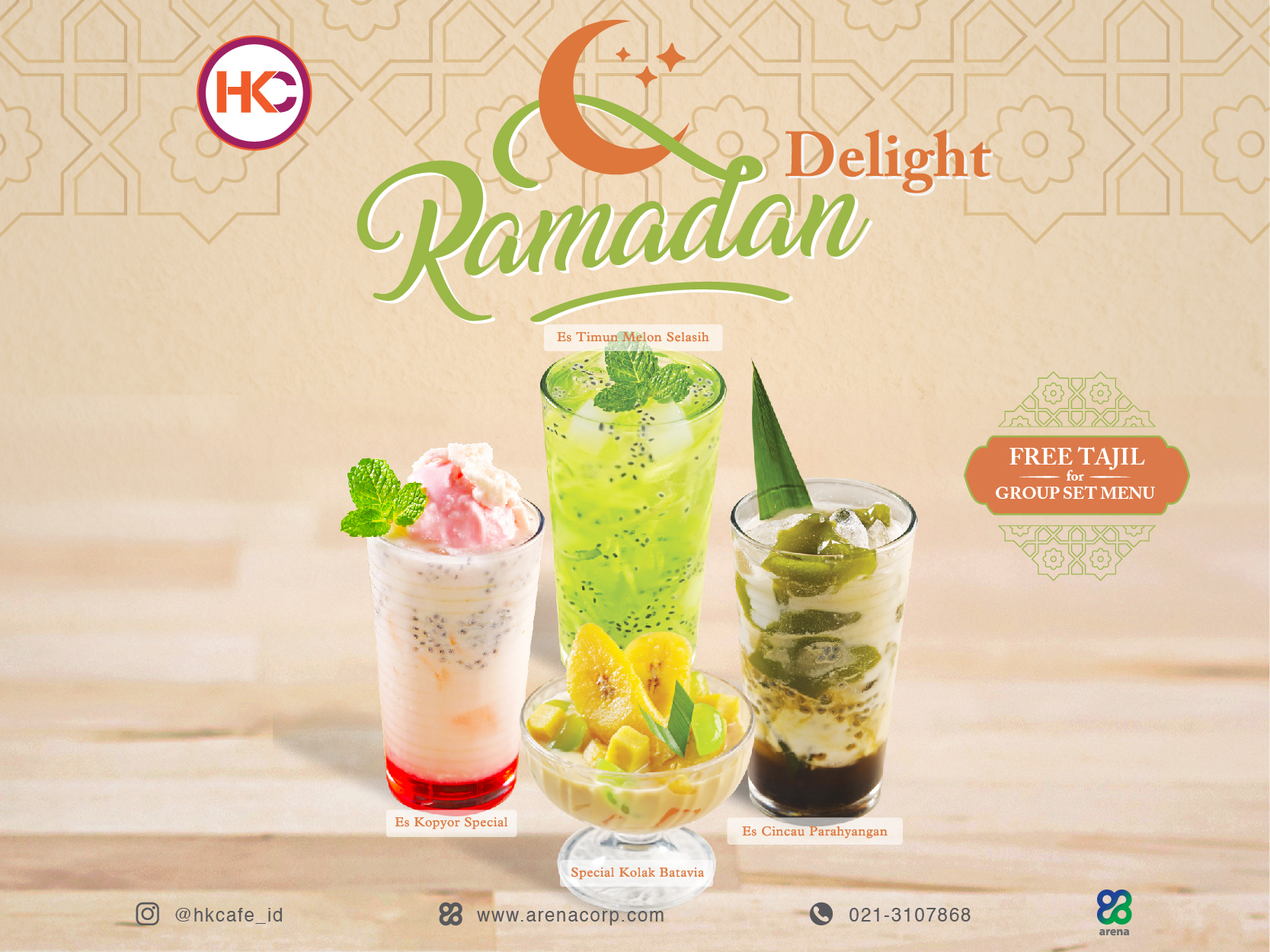 RAMADAN DELIGHT FREE TAKJIL FOR GROUP SET MENU Hong Kong Cafe