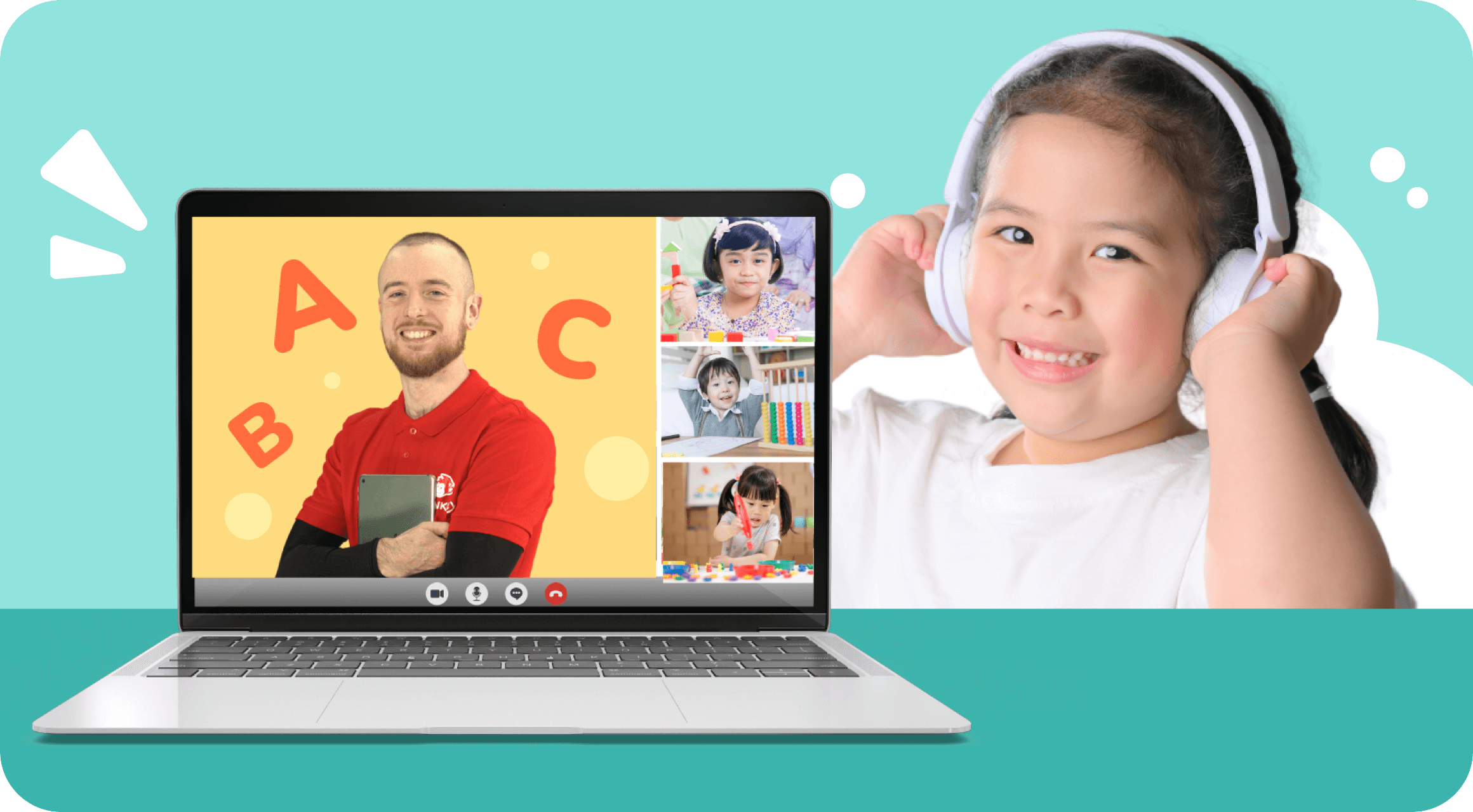 Online English lessons with international tutors
( for aged 5-12)