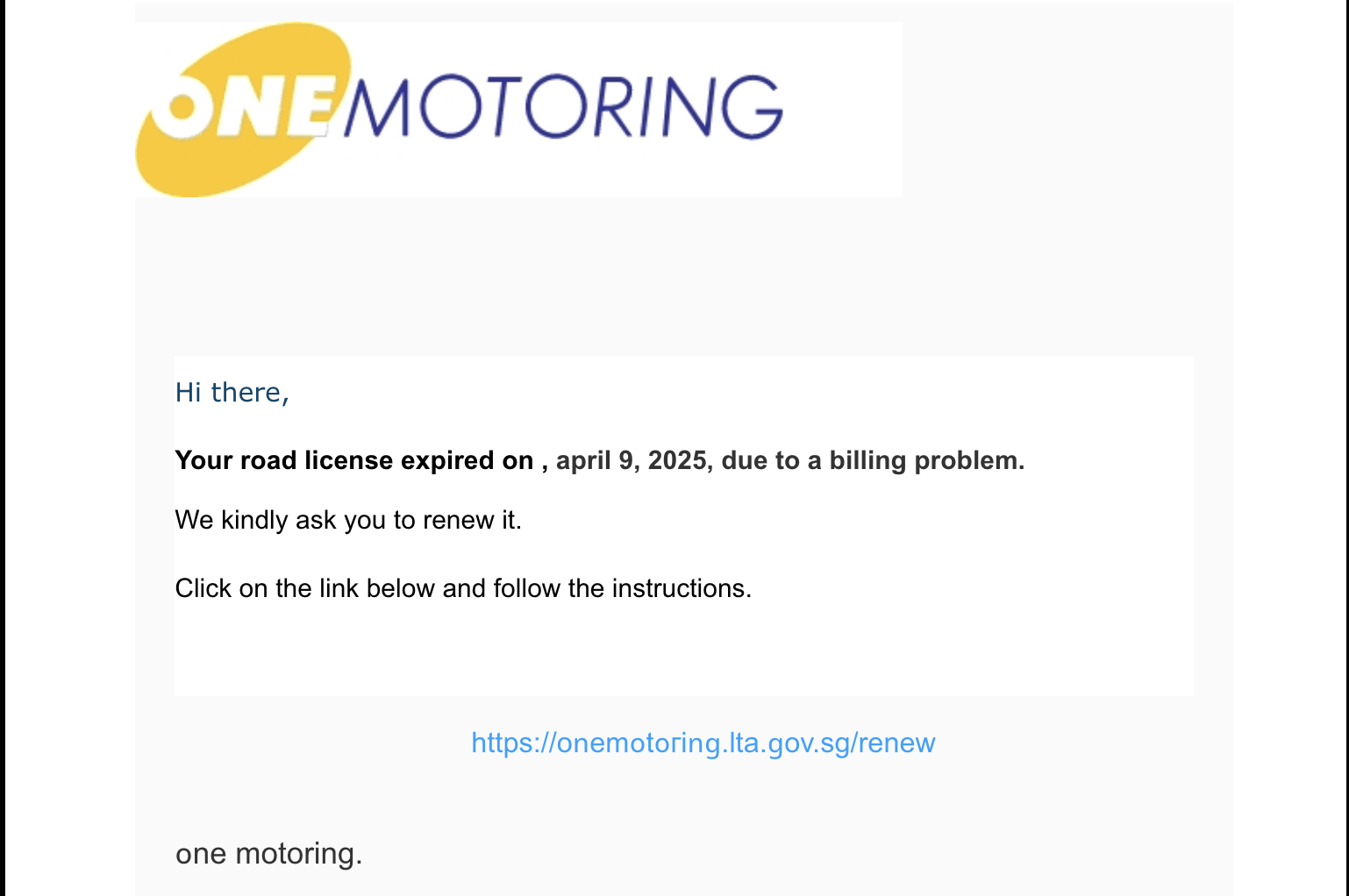 Editors%2 Fimages%2 F1744706197609 Scammers+Impersonated+One Motoring+To+Phish+%24407%2 C000+From+Victims+Who+Thought+They+Were+Paying+Lta+For+Expired+Road+Tax+ +Pic2