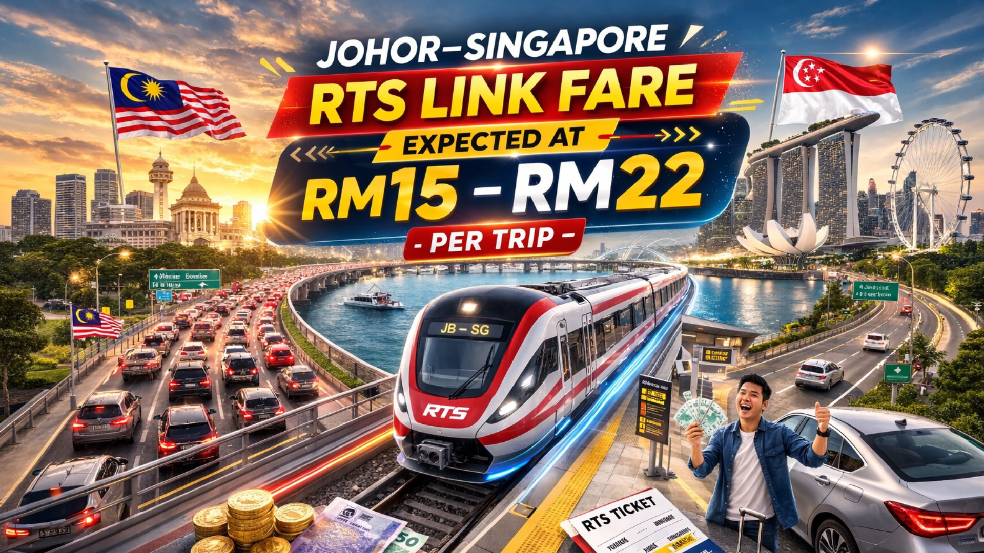 Sistem Transit Rapid Johor–Singapura (RTS) Link yang dinanti-nantikan semakin menghampiri realiti dan keterujaan semakin dirasai di kedua-dua belah Tambak Johor.