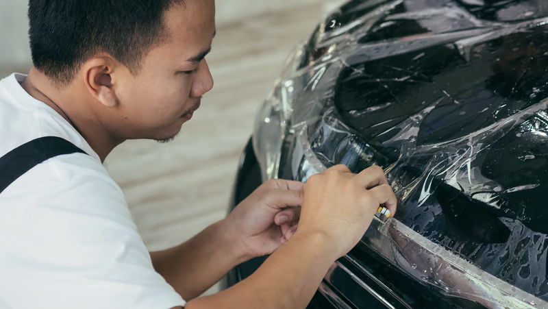 Sun Damage 6 lamborghini car paint protection films