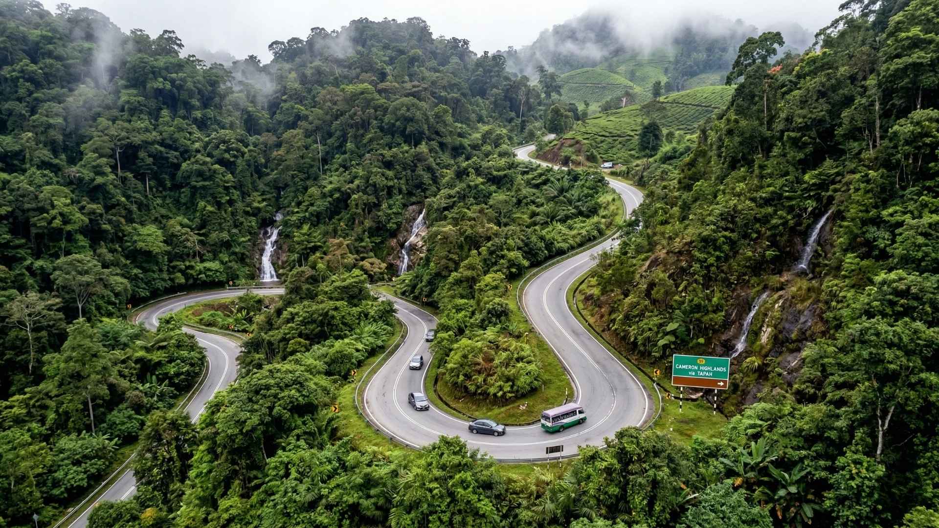 Top Mountain Road 2: Cameron Highlands Route via Tapah