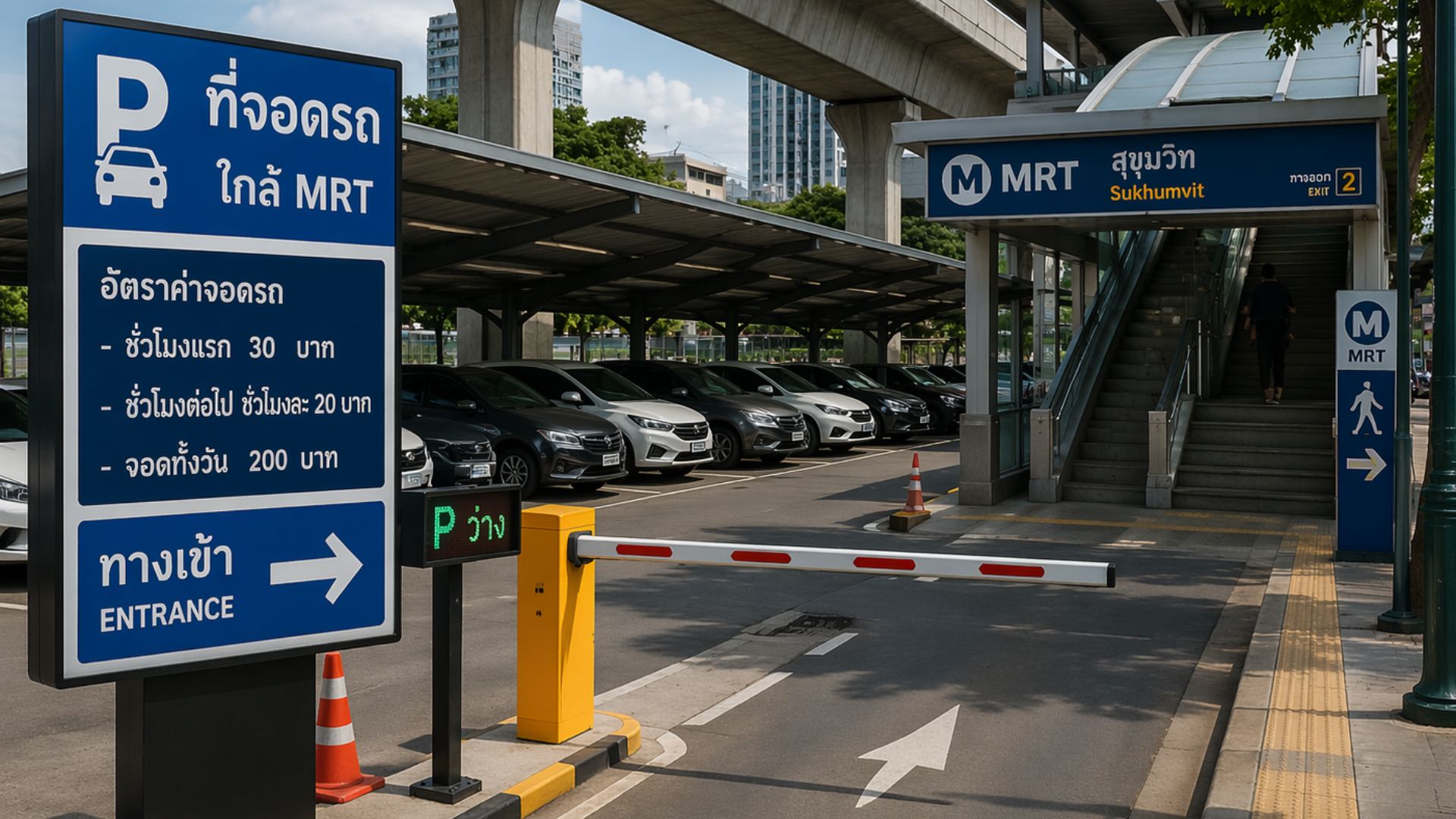 ค่า-ที่-จอด-รถ-MRT