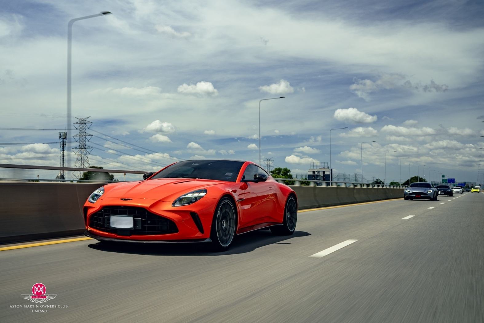 A convoy of Aston Martin supercars and grand tourers joined an exclusive road trip organized by AMOC Thailand in Phra Nakhon Si Ayutthaya province.
