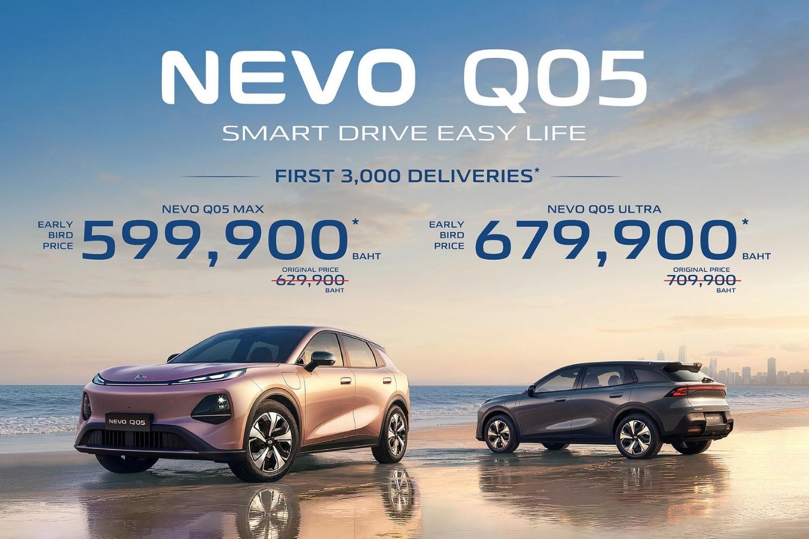 Changan NEVO Q05 Launches in Thailand with Introductory Price of 599,900 THB,