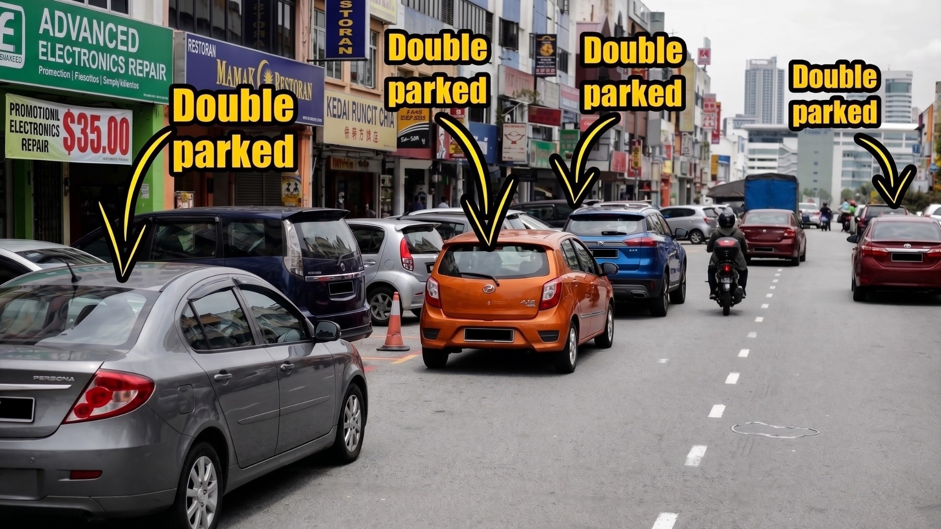 double parking