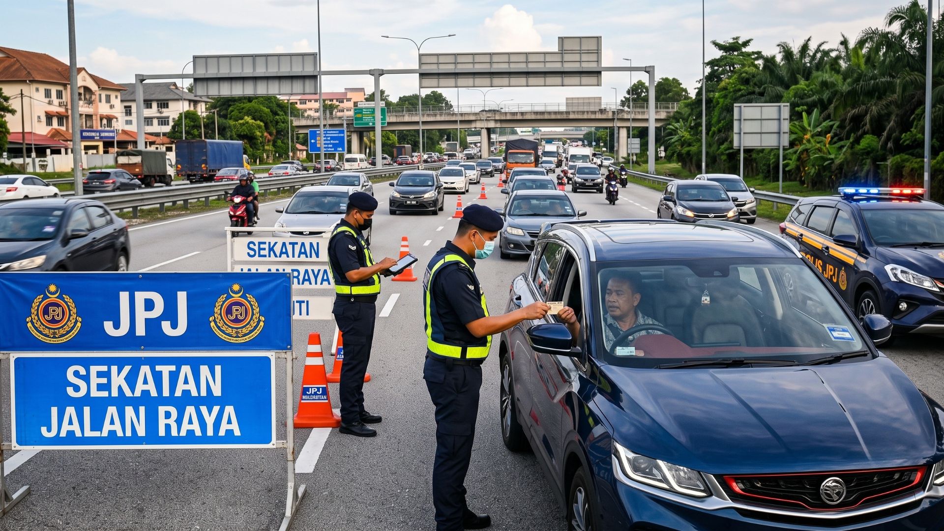 JPJ roadblock Federal Highway 2026", "AADK mobile drug testing lab", "Motorist app insurance verification