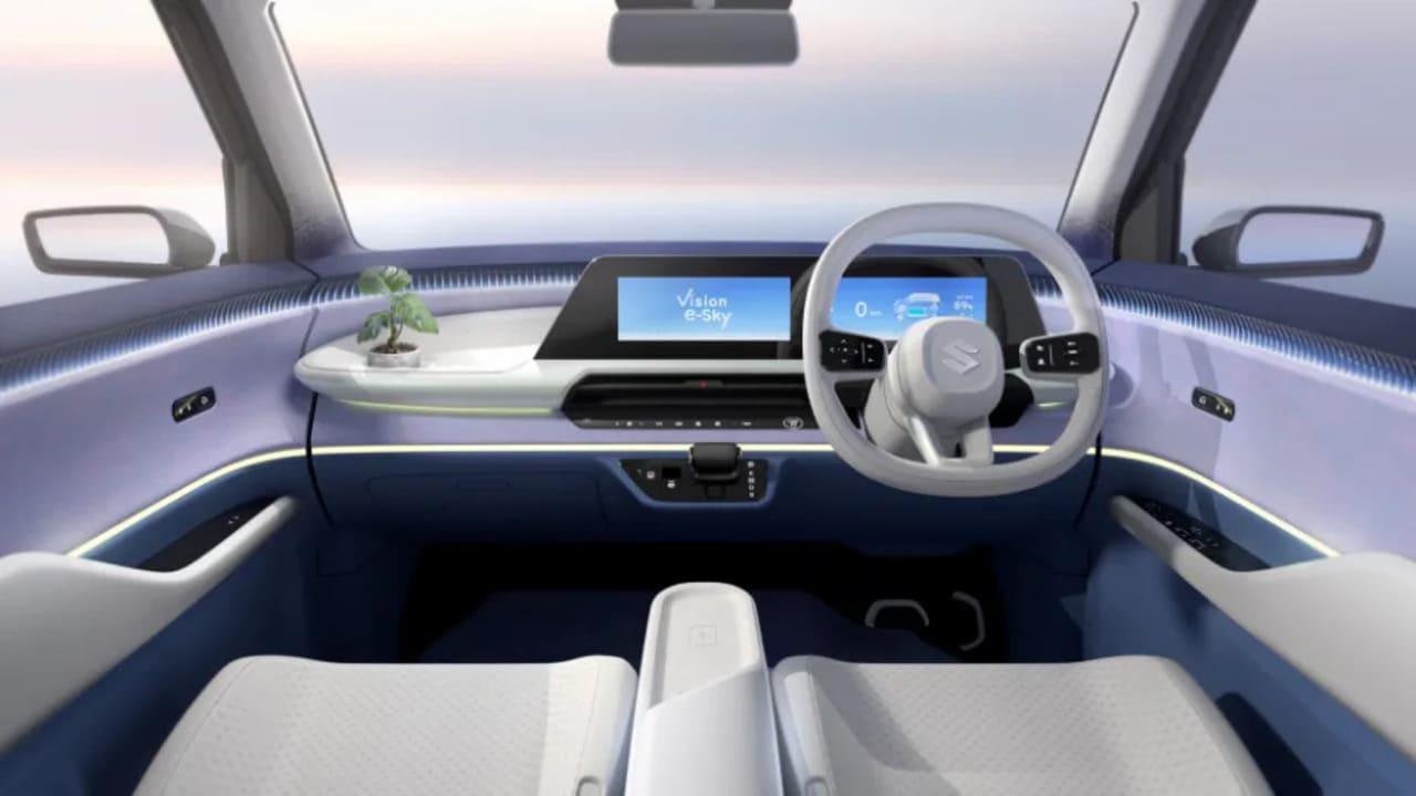 Suzuki e-SKY interior layout and eco-friendly materials