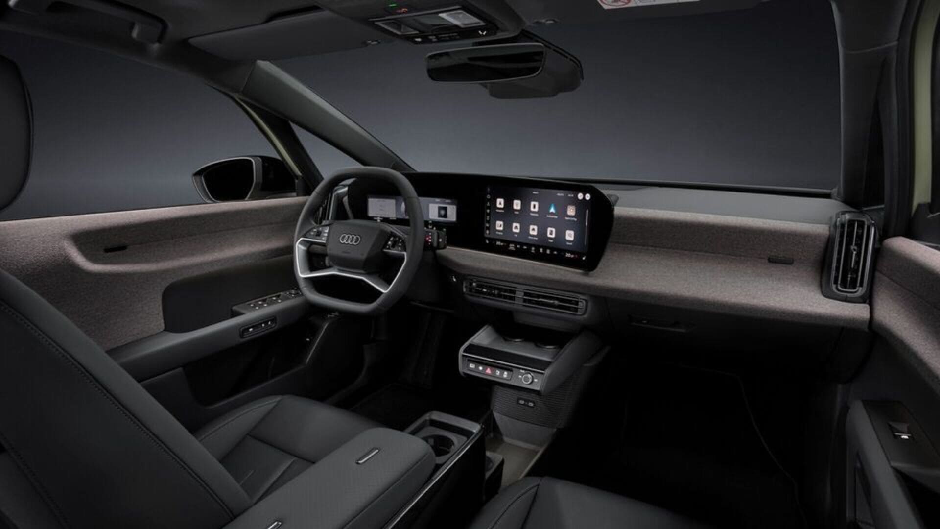 Audi A2 e-tron dashboard and infotainment