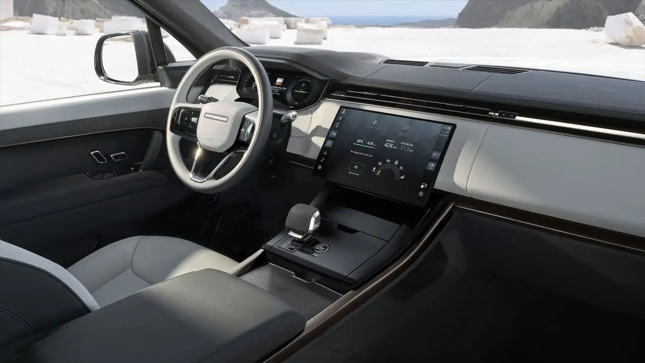 ภายในห้องโดยสาร Range Rover Sport Electric