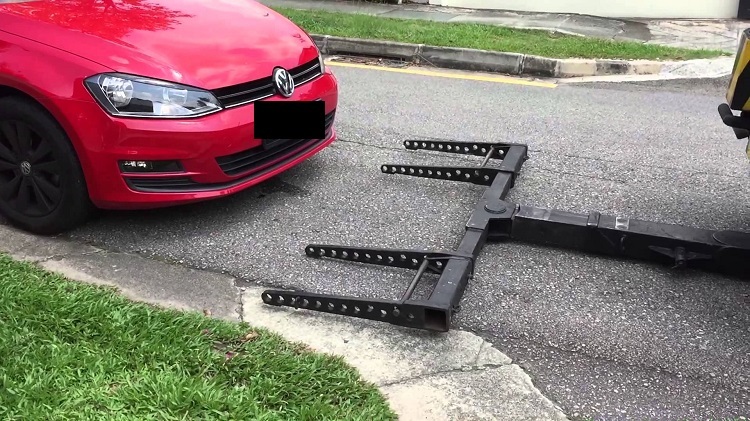 Motorist Changing Flat Tire 8