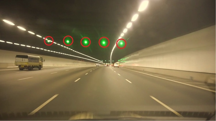 Motorist Speed Camera In Tunnels