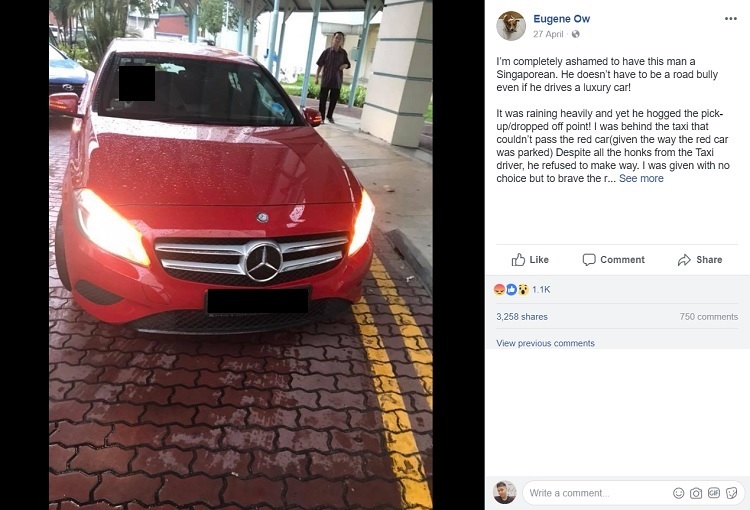 Motorist Inconsiderate Red Mercedes Driver