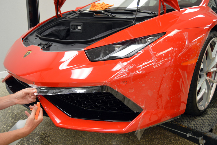 Sun Damage 6 lamborghini car paint protection films