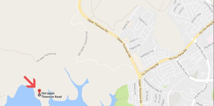 Upper Peirce Reservoir location google maps