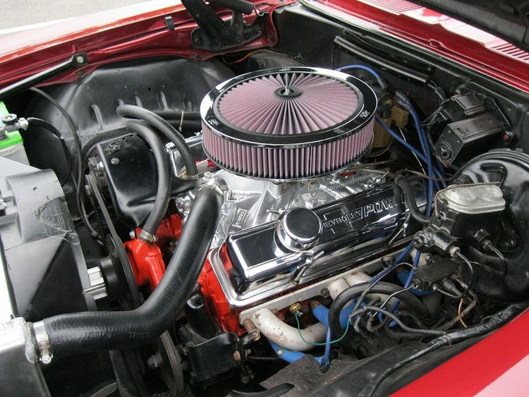 The Engine Of A 1969 Camaro Ss