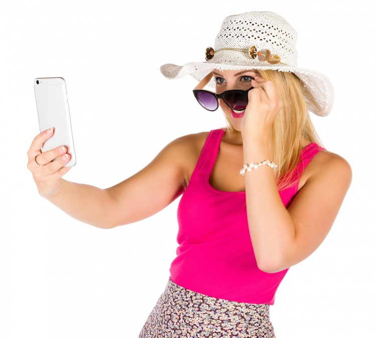 Woman Taking A Selfie