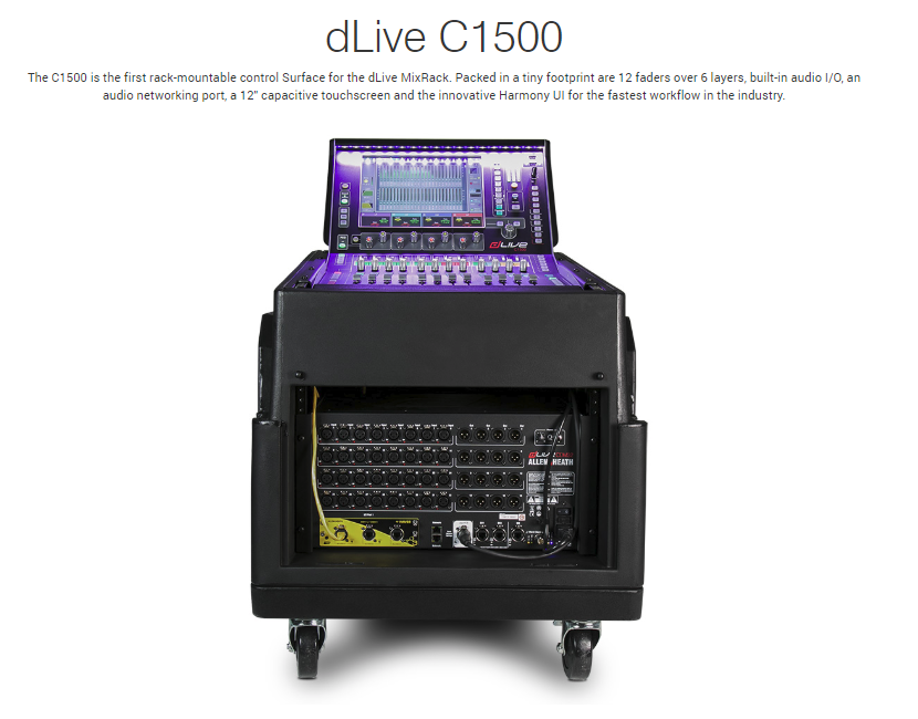 Allen & Heath dLive C1500 Control Surface for MixRack JG Superstore