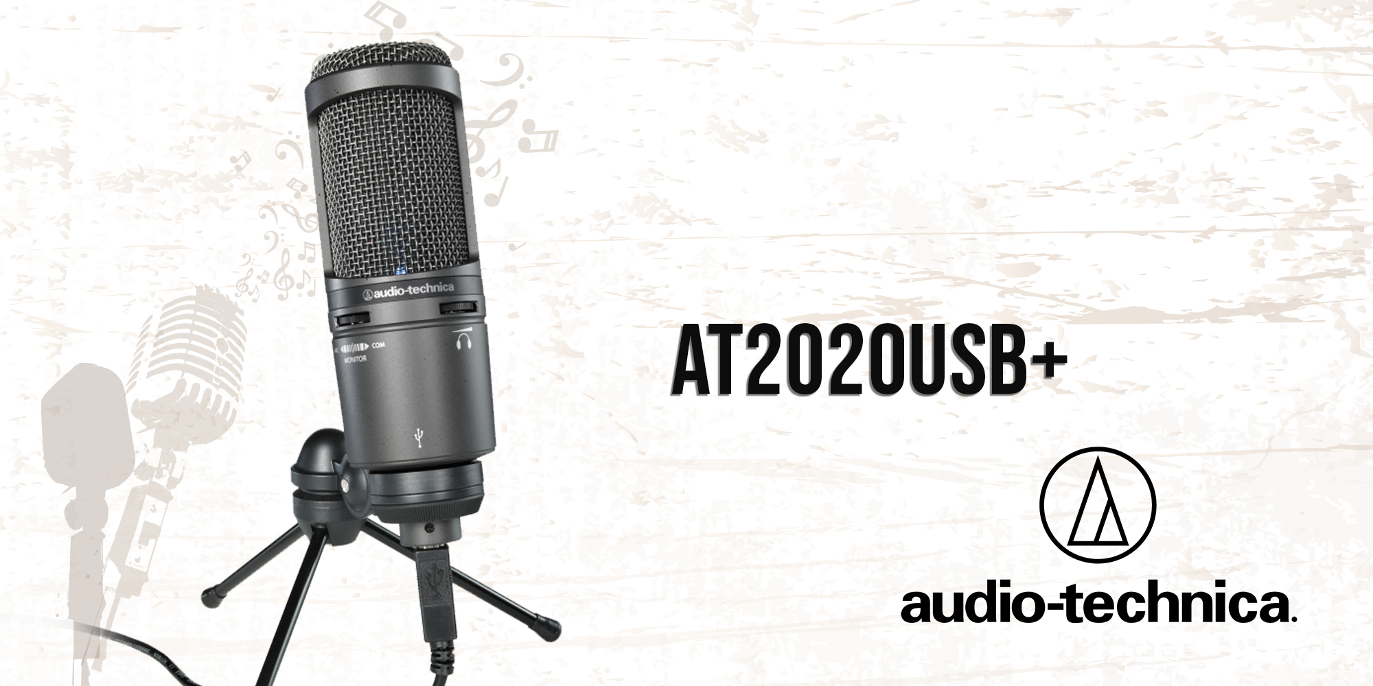 Audio Technica AT2020USB+ Cardioid Condenser USB Microphone – JG