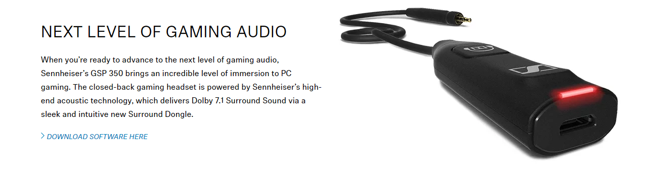 Sennheiser GSP 350 PC Gaming Headset 