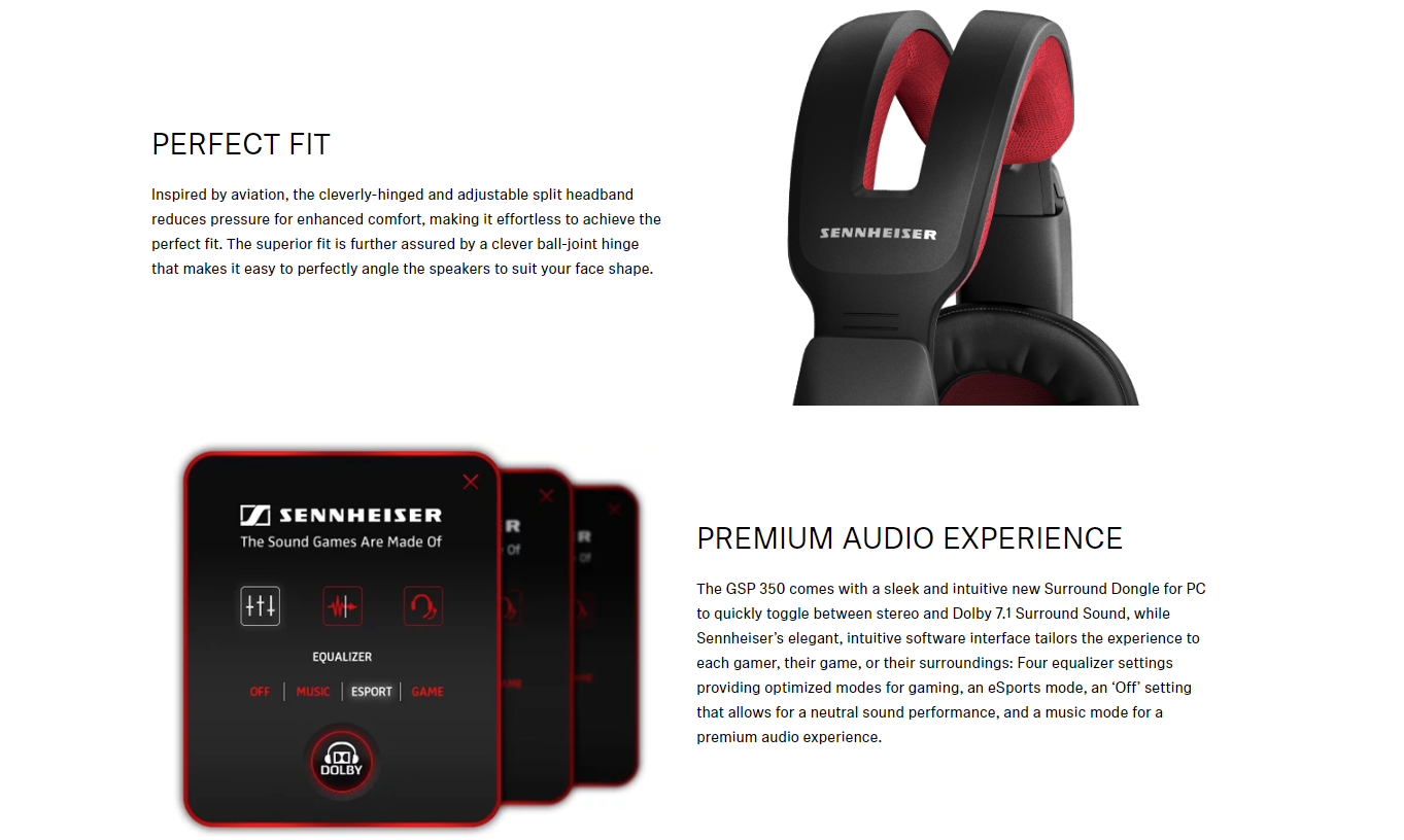 Sennheiser GSP 350 PC Gaming Headset 