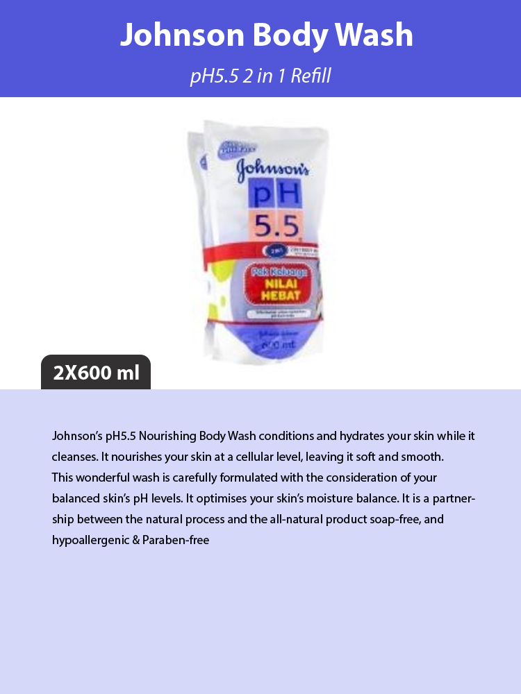 Johnson 2in1 m .rising Body wash 600ml t/p refill (9556006024065)