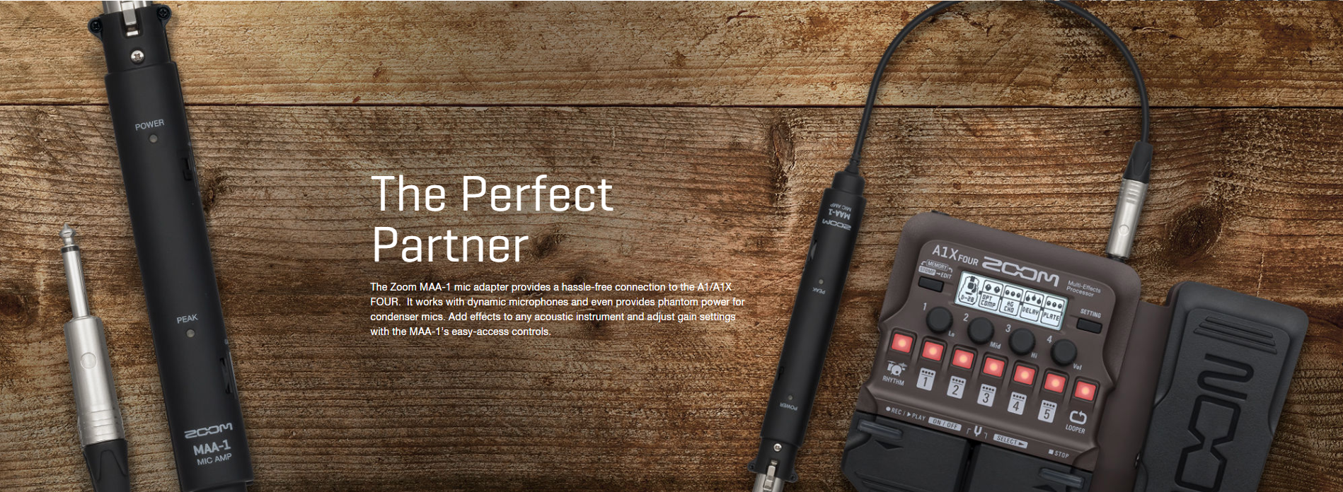 Zoom A1X Four Acoustic Instrument Multi-Effect Processor