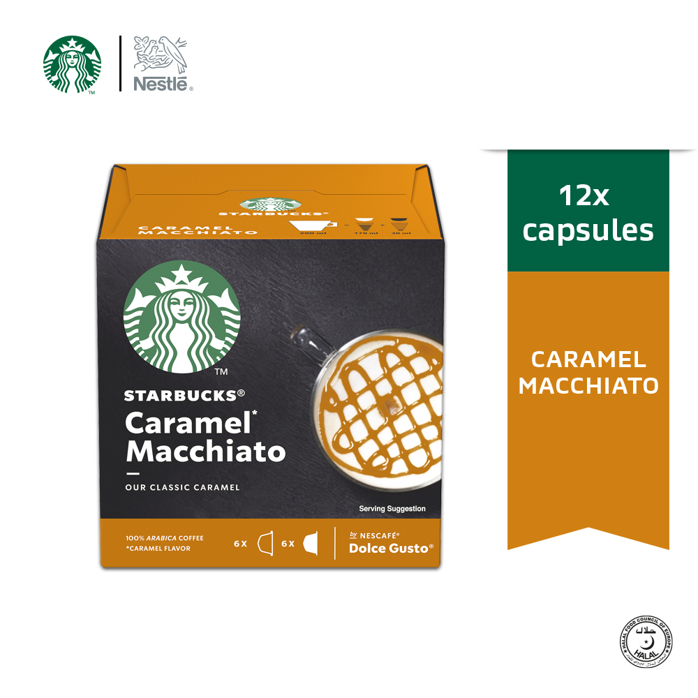 Starbucks® Caramel Macchiato Coffee 128g x 12Capsules